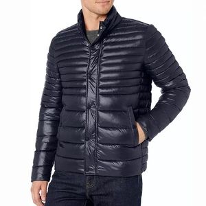 Kenneth Cole Men’s Puffer Jacket Navy Medium